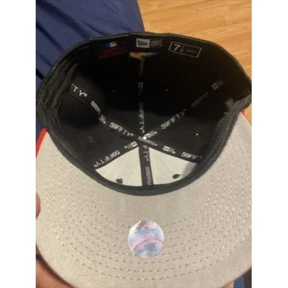 Men's Cap Mexico World Baseball Classic Black Red Snapback Hat WBC Read 7 1/8